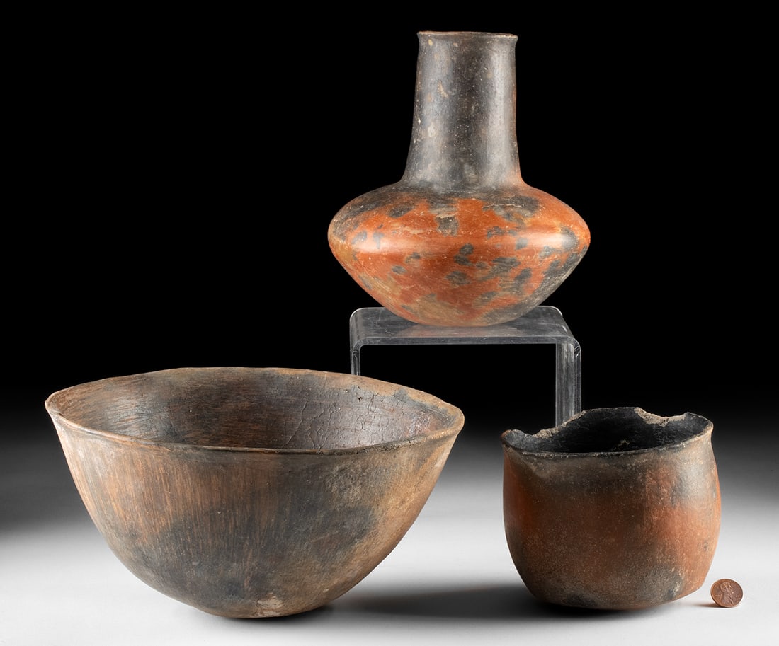 Prehistoric Native American Sinagua Alameda Vessels (3) (1 of 1)