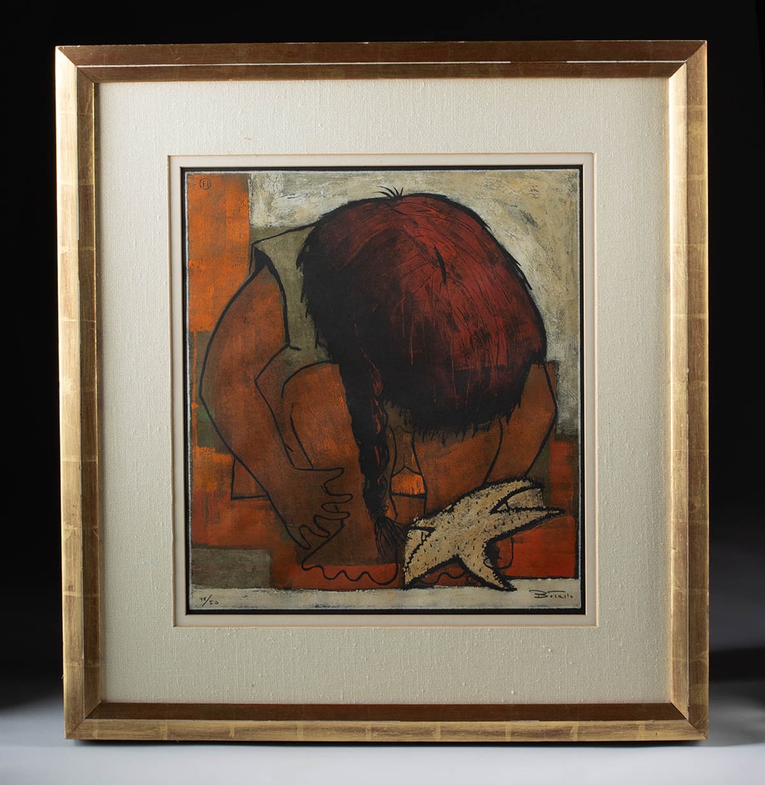 Limited Edition Angel Botello Linocut in Colors (1 of 4)