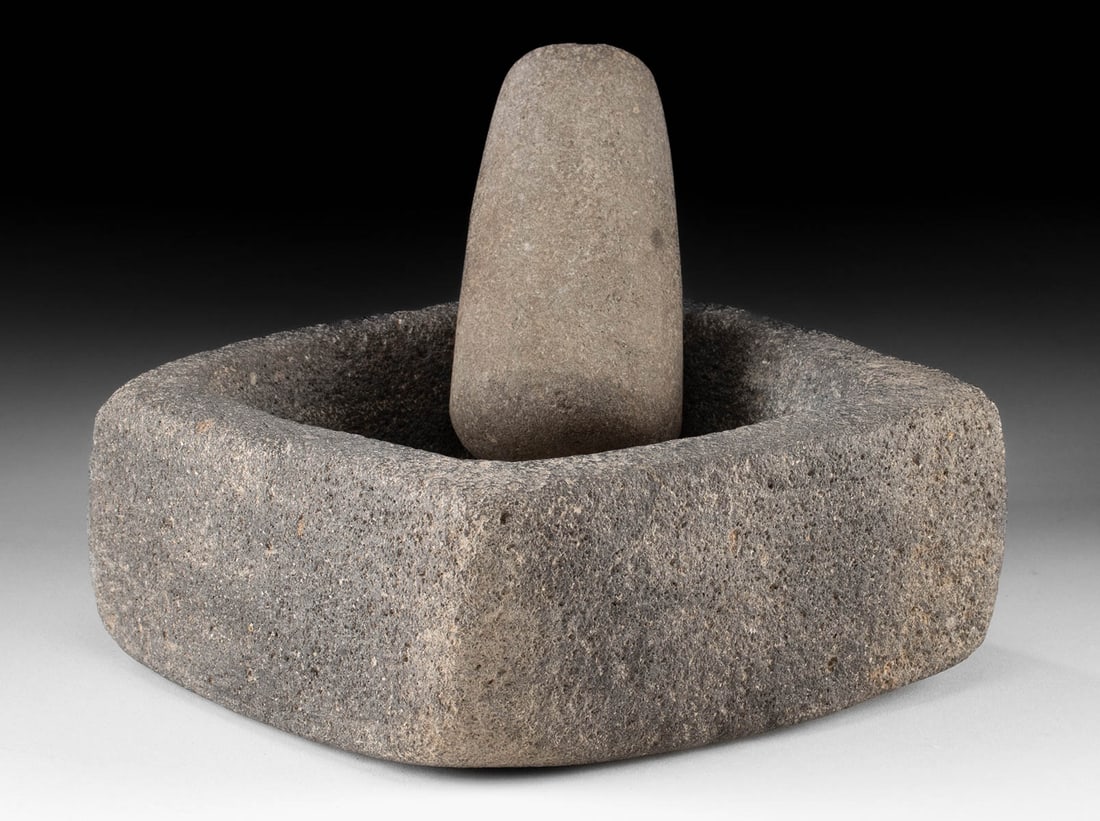 Prehistoric Hohokam Stone Mortar and Pestle (1 of 2)