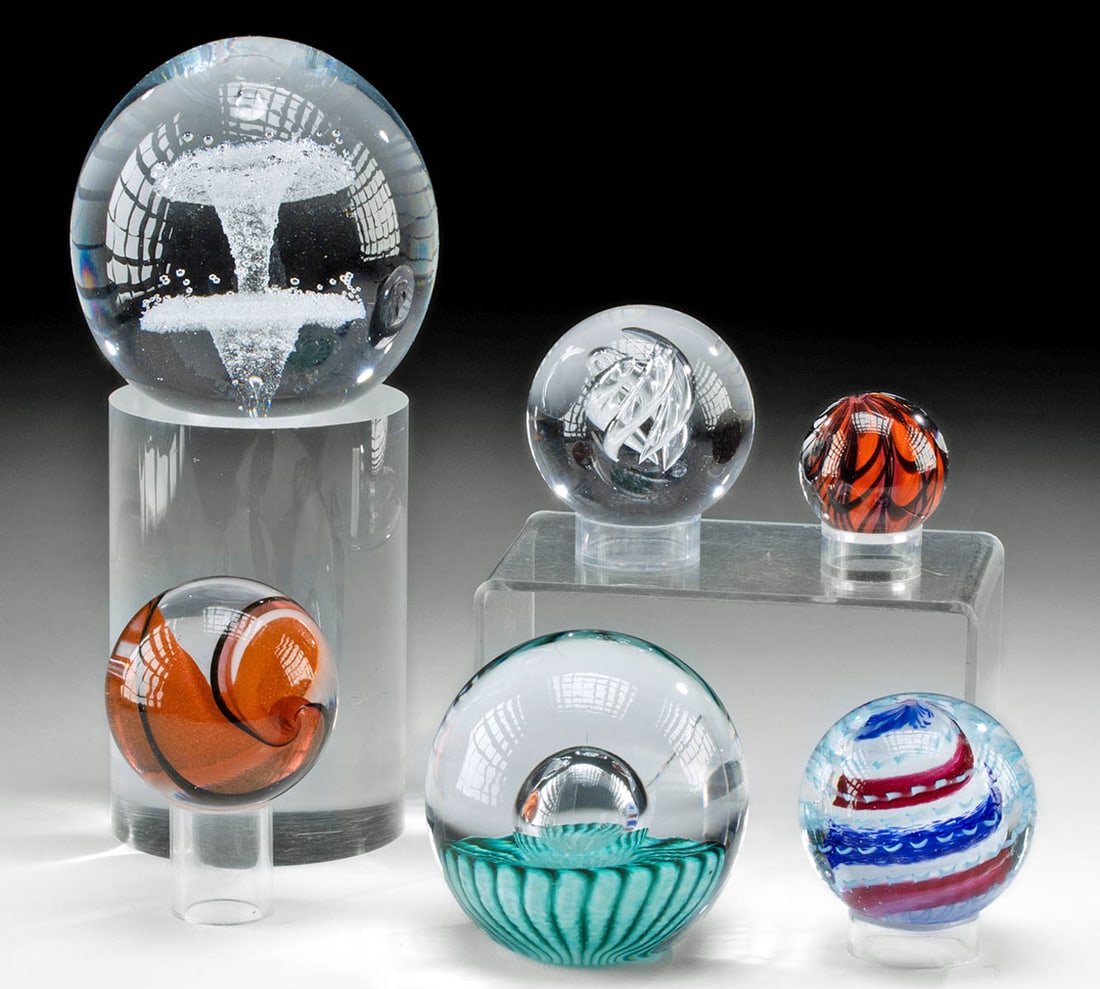 English Art Glass Paperweights / Marbles Teign Valley (1 of 10)