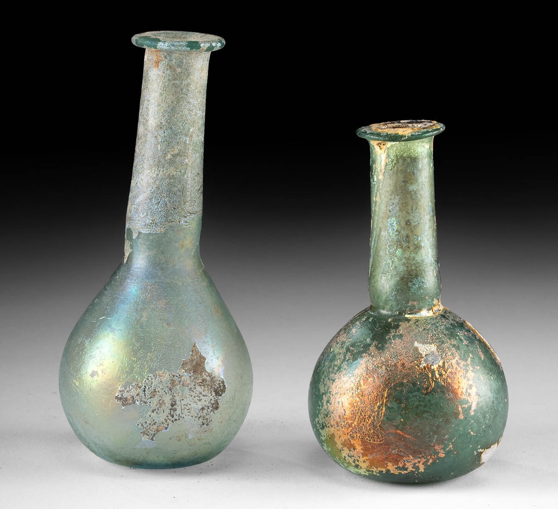 Roman Glass Flasks - Wonderful Iridescence! (1 of 3)