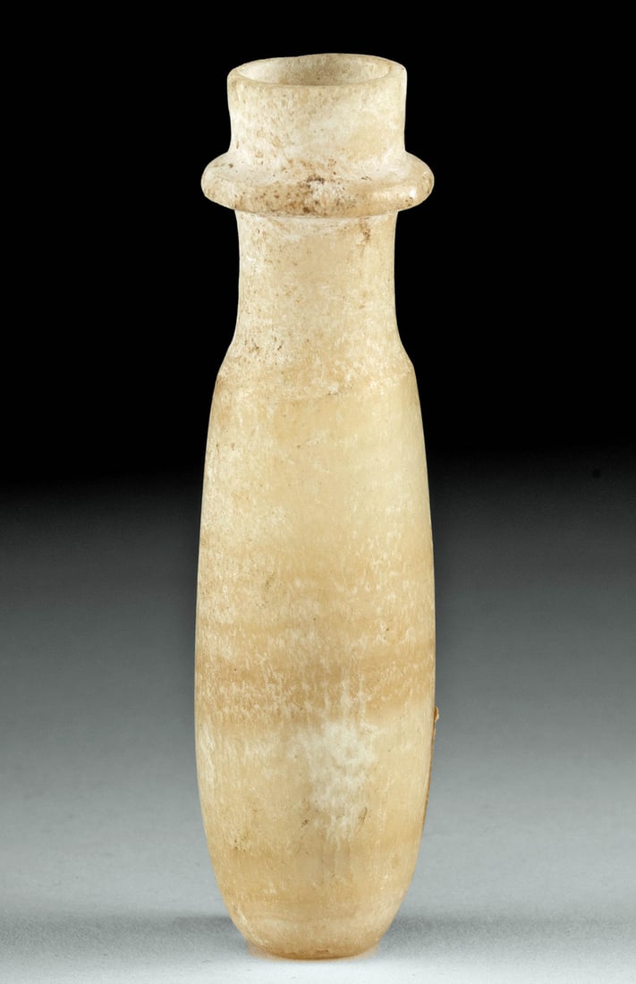 Published Miniature Egyptian Alabaster Cosmetic Vial (1 of 3)