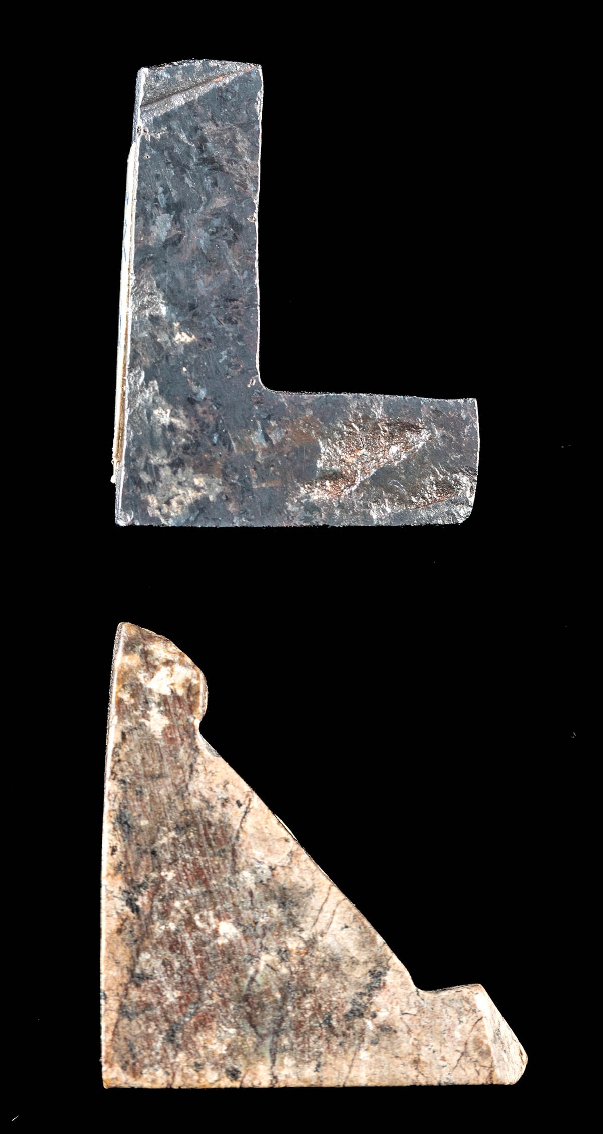 Egyptian Carpentry Votive Amulets, Set-Square + Plummet (1 of 4)