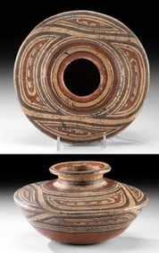 Gran Cocle Macaracas Polychrome Jar Abstract Fish, ex-Tillou