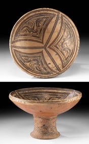 Gran Cocle Polychrome Fruitera Abstract Birds, ex-Tillou