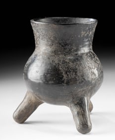 Zapotec Blackware Tripod Vessel