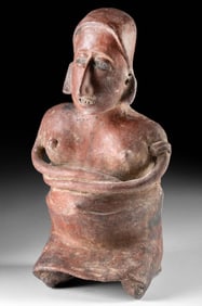 Jalisco Seated Figure Semi-Nude Pregnant Female