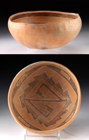 Prehistoric Anasazi Pinedale Pottery Bowl