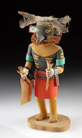 Hopi Pueblo Wood Palavitkuna Kachina by Joseph Duwyenie