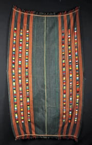 Rare Konyak Naga Beaded Cotton Textile Body Wrap