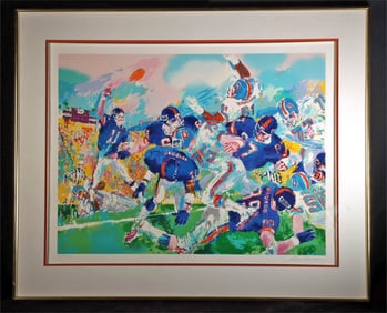 Leroy Neiman Serigraph "Giants Broncos Classic" (1987)