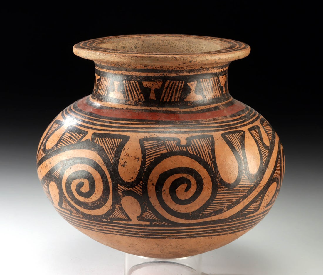 Panamanian Cocle Polychrome Olla, ex-Tillou (1 of 4)