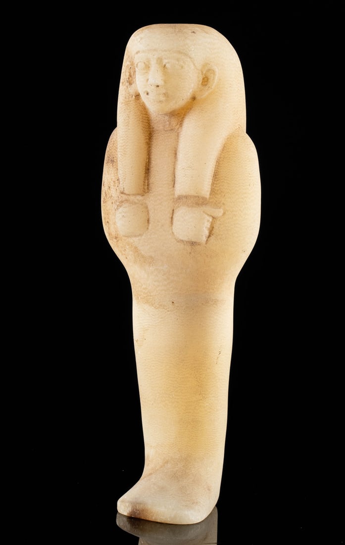 Egyptian Late Dynastic Alabaster Ushabti (1 of 3)