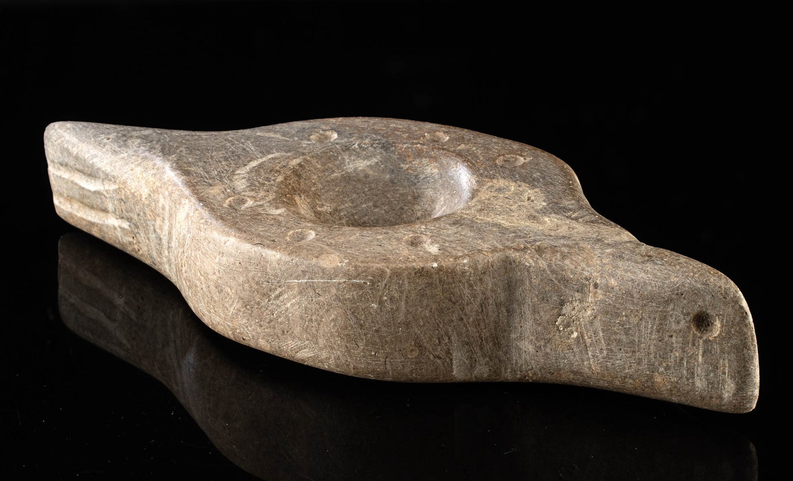 Prehistoric Native American Cupstone / Nutting Stone (1 of 4)