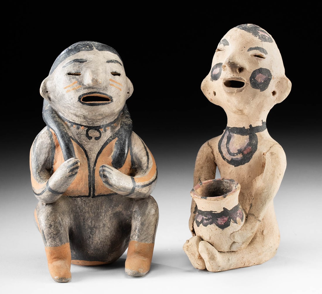 Cochiti Pueblo Pottery Storyteller + Tesuque Rain God (1 of 3)