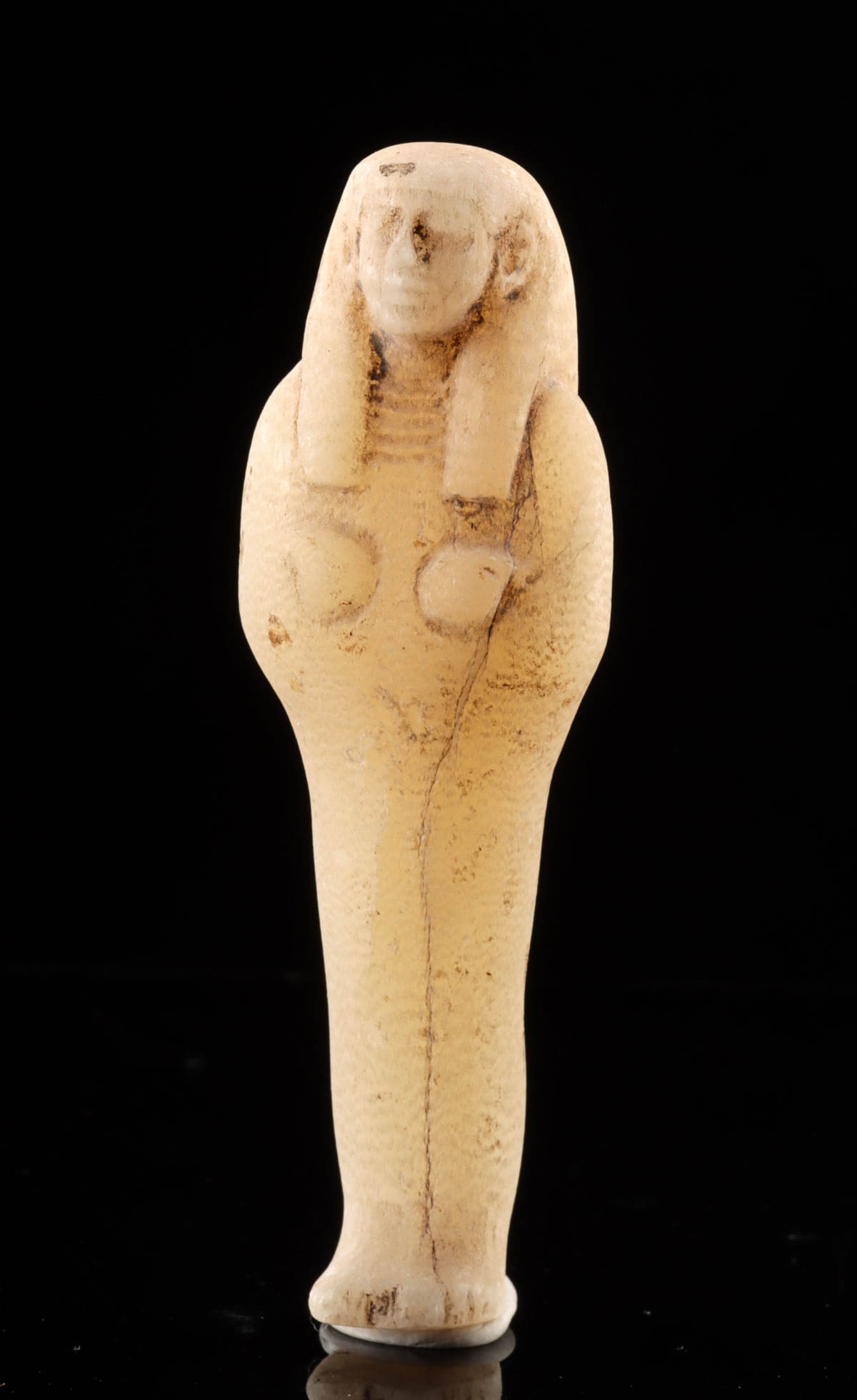 Ancient Egyptian New Kingdom Alabaster Ushabti Figure (1 of 3)