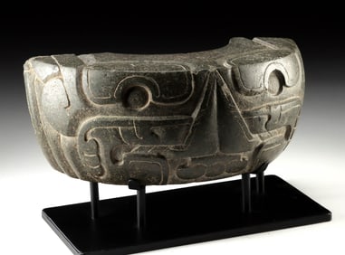 Superb Veracruz Carved Diorite Yoke, ex-Sotheby's