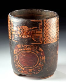 Maya Ulua Valley Vessel Underworld Themes and Mat Glyphs