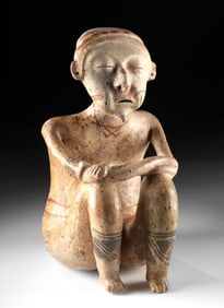 Nayarit Chinesco Figure, Lagunillas Type E, Red Hand