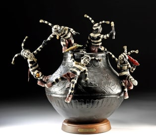 Susan Kliewer Bronze Sculpture "Mischievous Ones" 2006