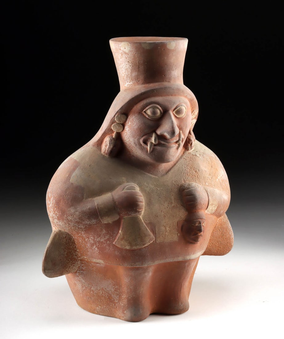 Moche Vessel Depicting Ai Apec (The Decapitator), ex-Sotheby's (1 of 3)