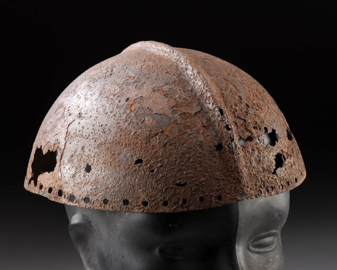 Rare Anglo-Saxon Iron Helmet, Domed Form (1 of 5)