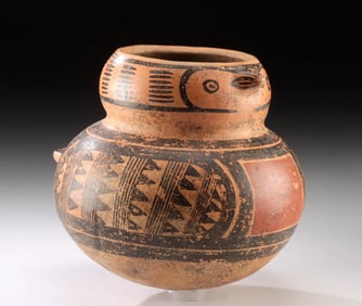 Gran Coclé Polychrome Jar Feathered Creature, ex-Tillou