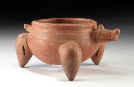 Guanacaste / Nicoya Zoomorphic Rattle Bowl