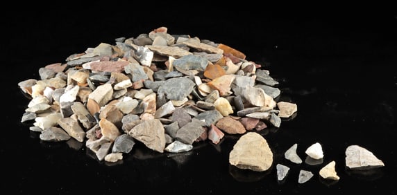 Native American Chert Stone Debitage & Tools, 100+ pcs