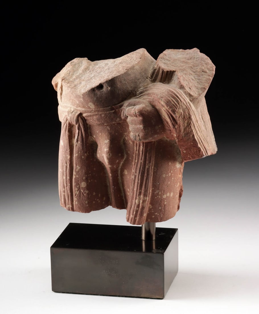 1st C. Indian Kushan Sandstone Lower Male Torso Carving (1 of 3)