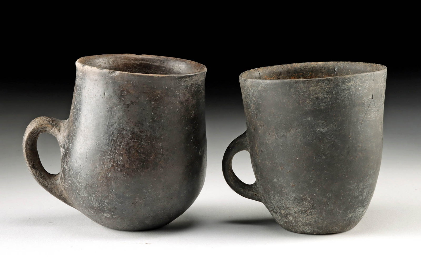Two Ancient Amlash Blackware Pottery Cups (1 of 3)