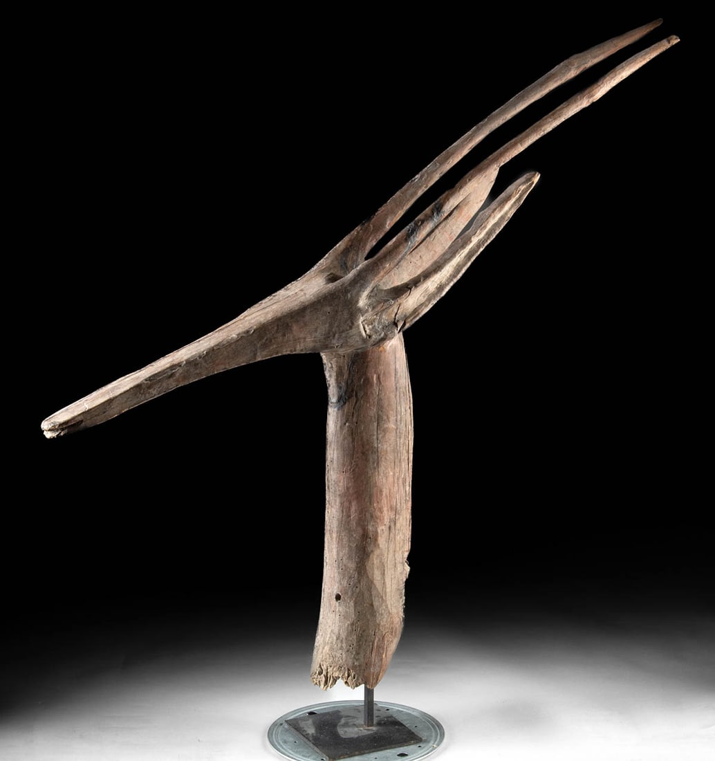 Large African Kurumba Wood Antelope Head - Adone (1 of 3)