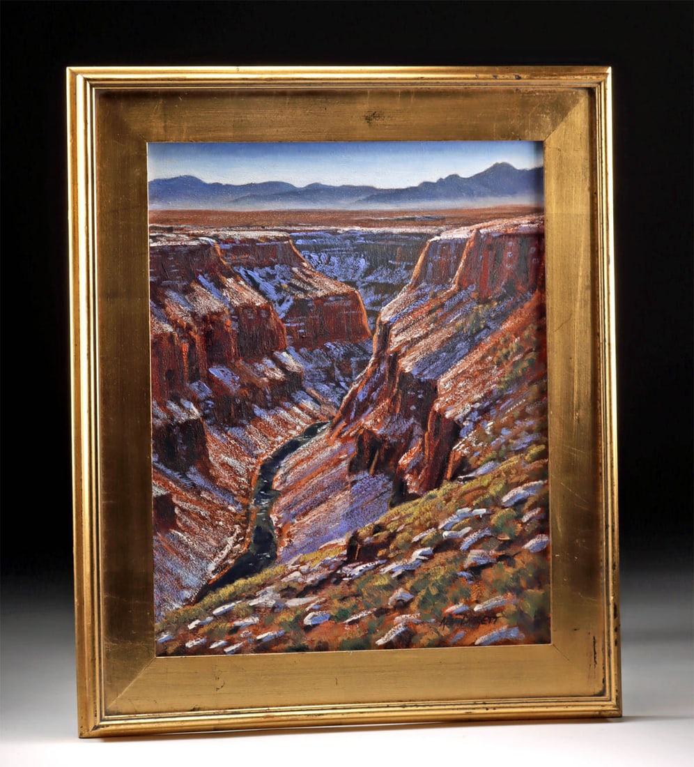 Ken Daggett Painting - "Gorge in Winter" (1 of 2)
