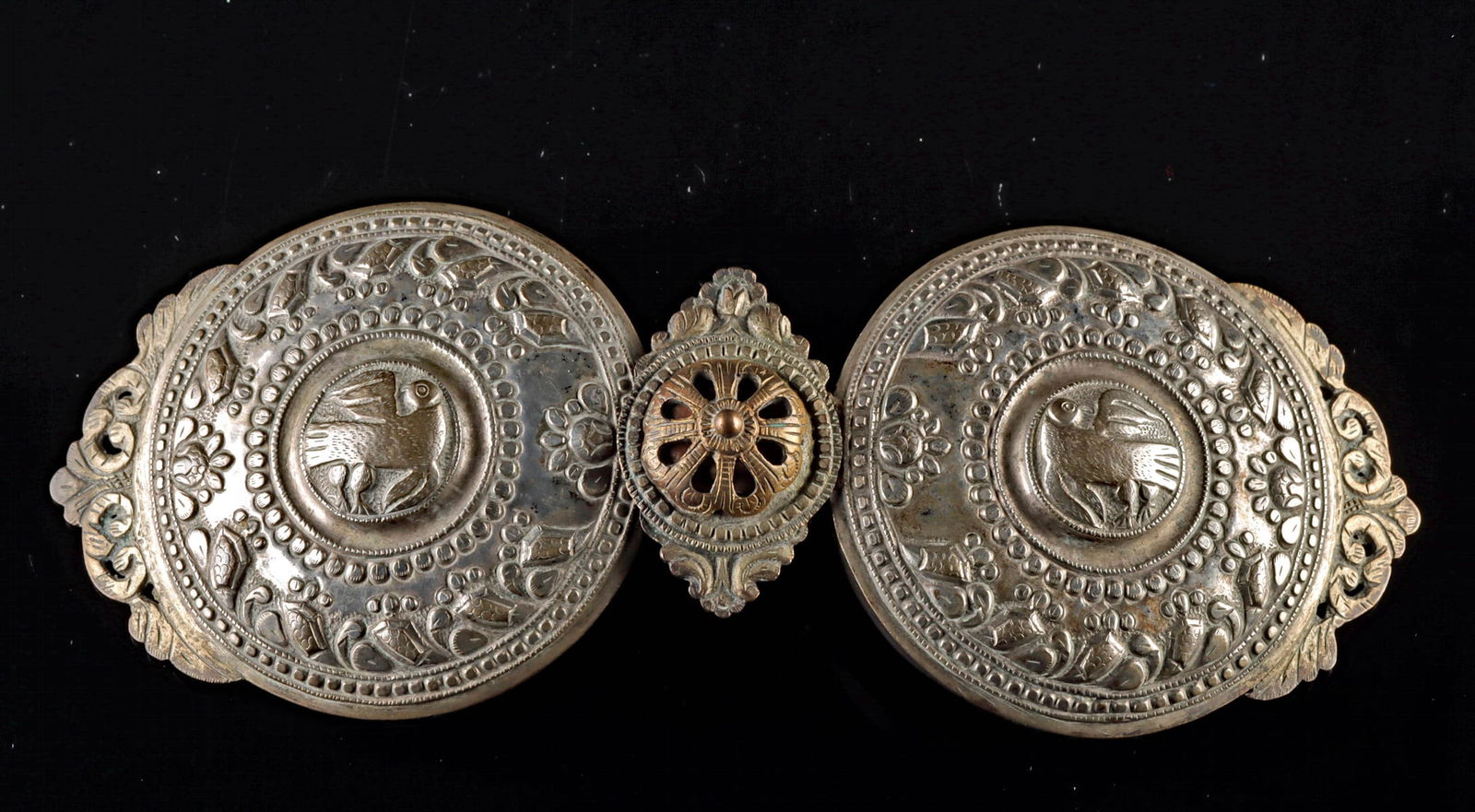 Early Bulgarian Gilded Silver Pafti (Belt Buckle) (1 of 2)