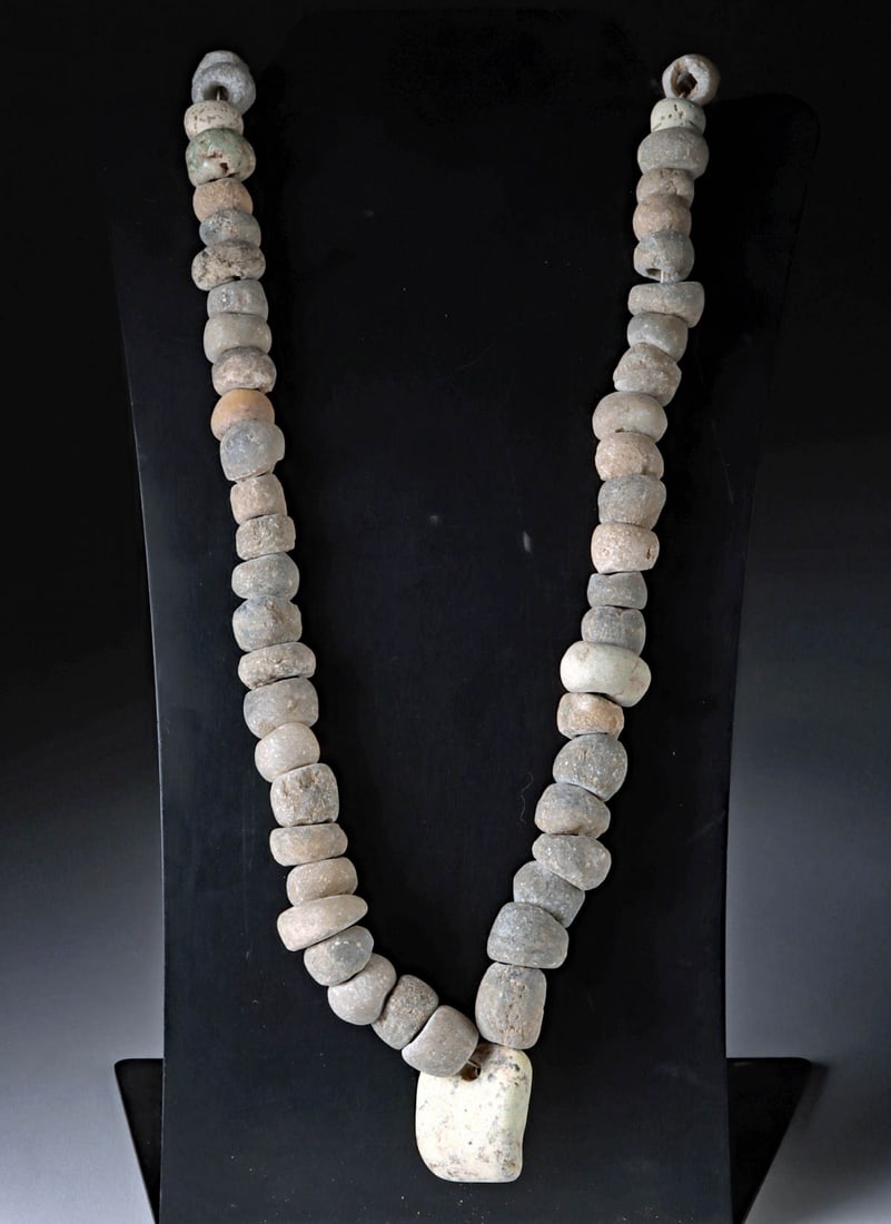 Necklace w/ Mezcala & Maya Stone Beads (1 of 2)