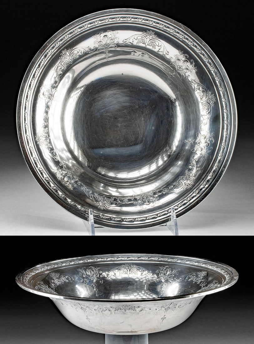 20th C. Towle Sterling Silver Bowl - Candlelight Motif (1 of 7)