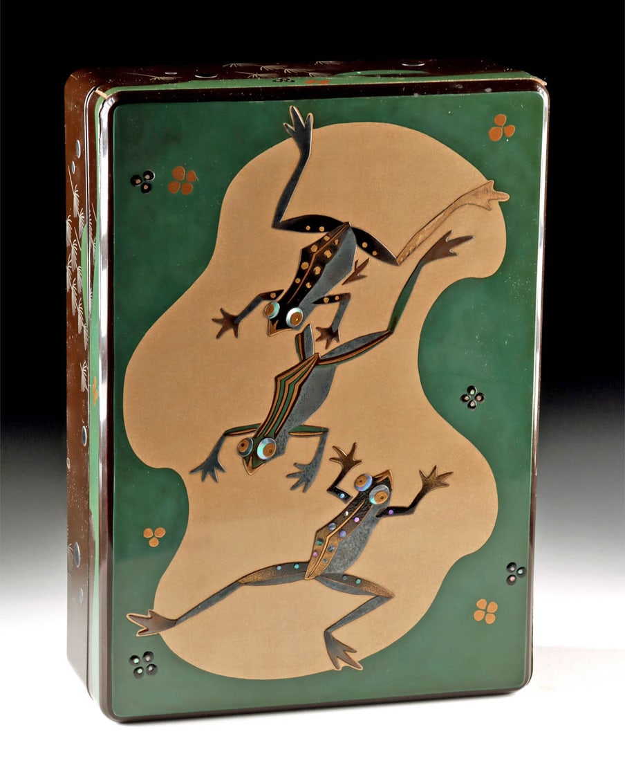 1930s Japanese Maki-e Inlay / Lacquer Suzuri-Bako (1 of 7)