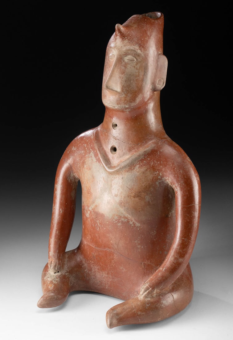 Impressive Colima Seated Shaman Figure (1 of 3)