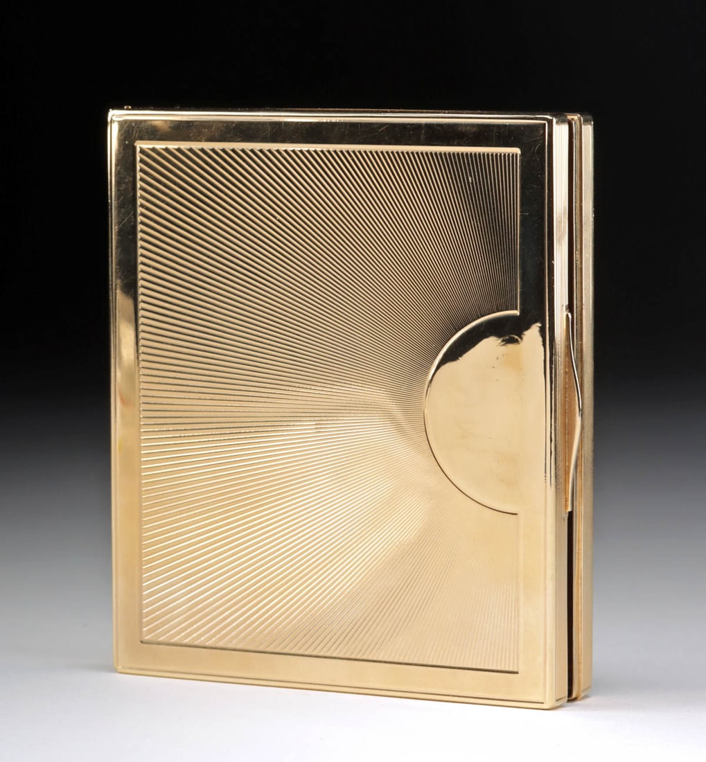 1940s Art Deco Gold Cigarette Case (14K / 120 grams) (1 of 4)