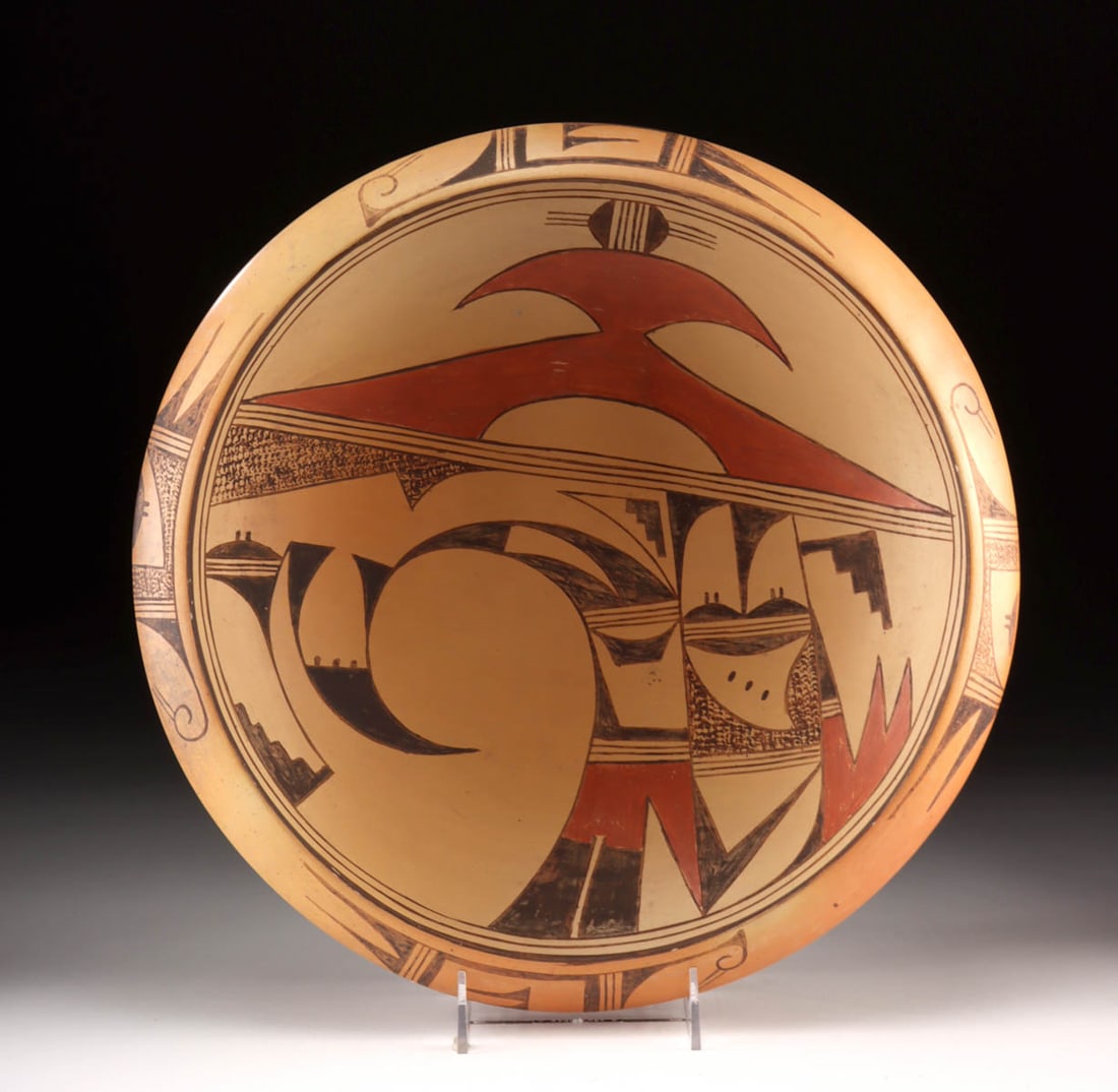 Hopi Sikyatki Revival Pottery Bowl by Myra Daniels (1 of 3)