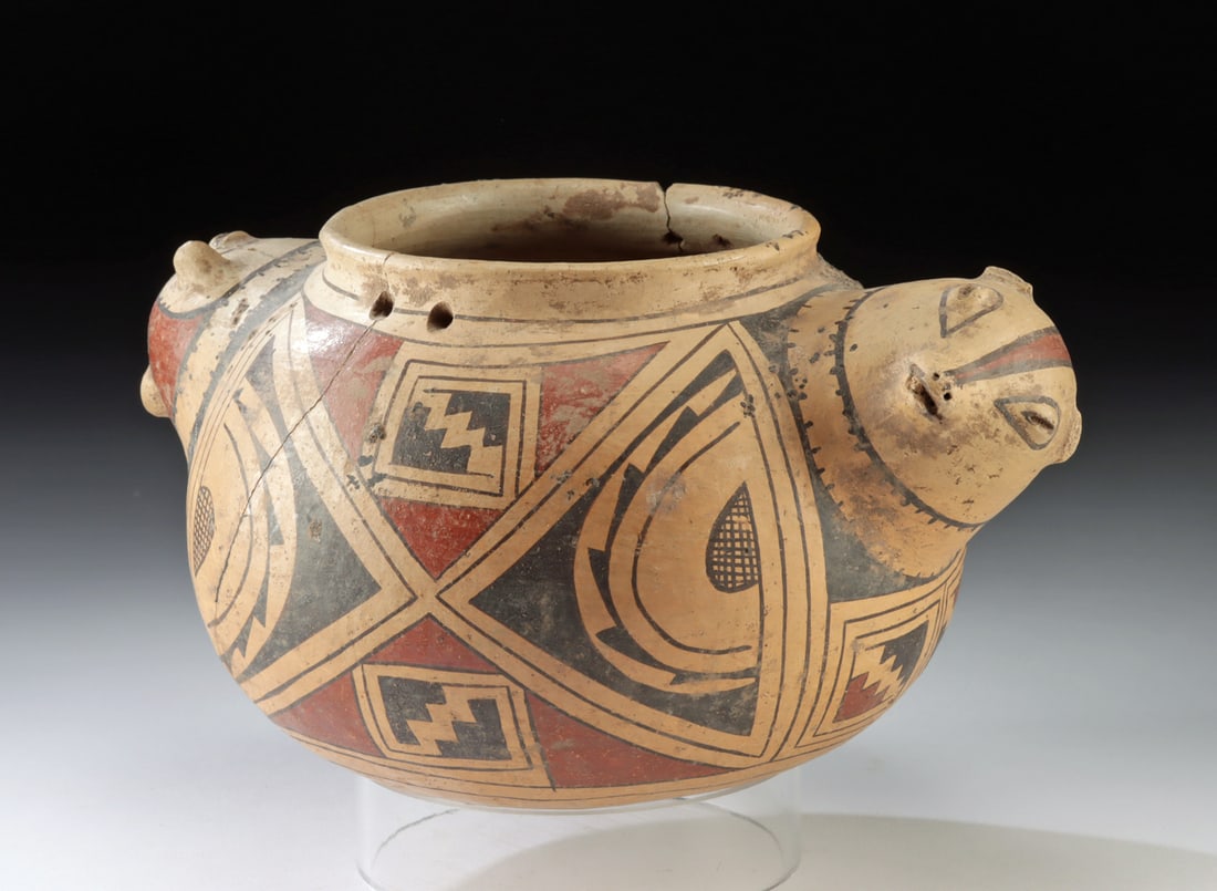 Casas Grandes Ramos Polychrome Janus-Headed Vessel (1 of 3)