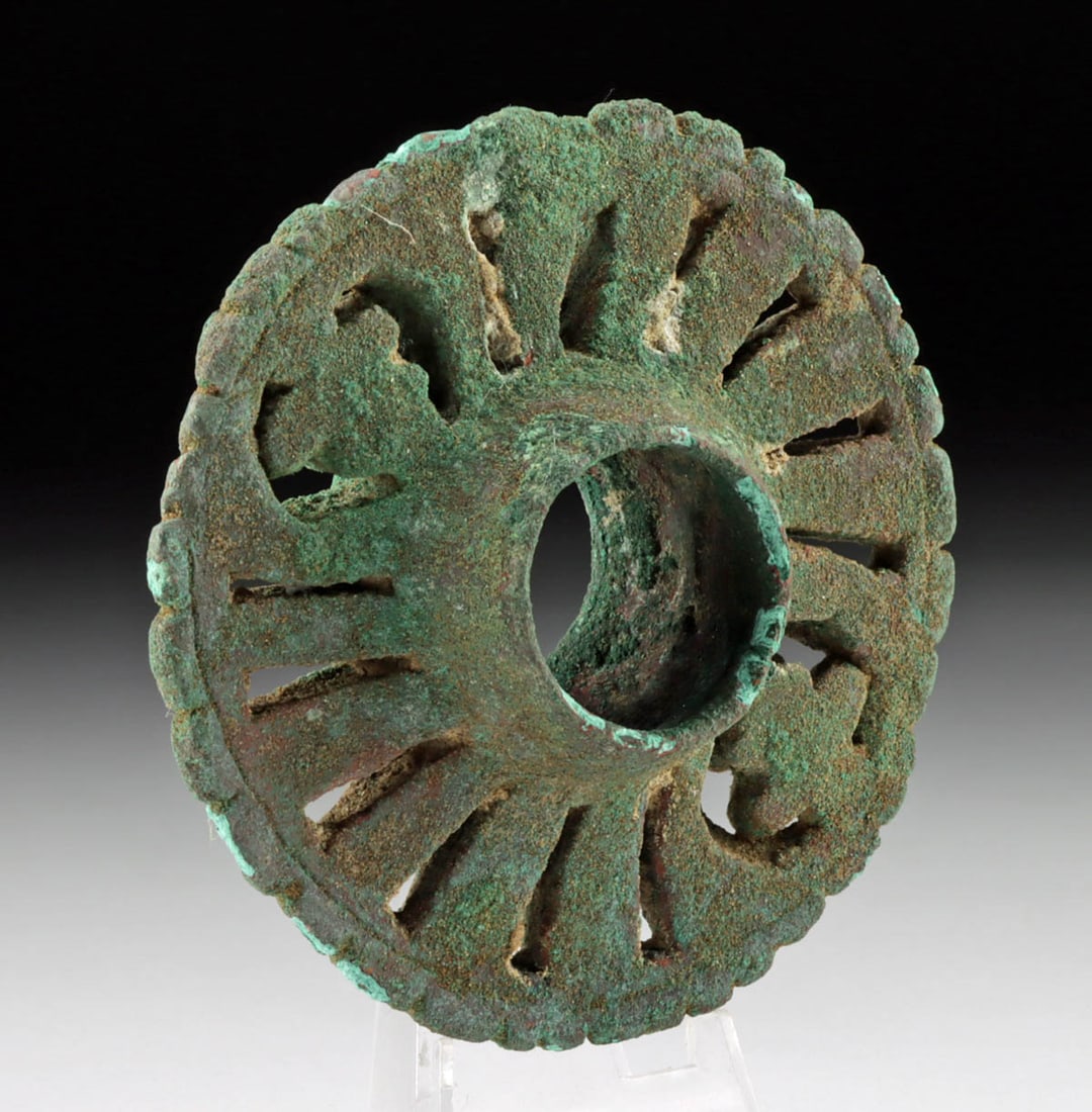Moche Copper Mace Head, Openwork Design (1 of 2)