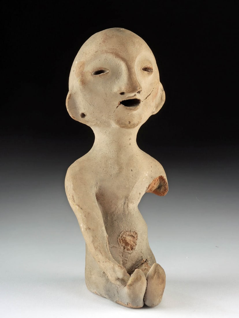 Native American Tesuque Pottery Rain God Figure (1 of 3)