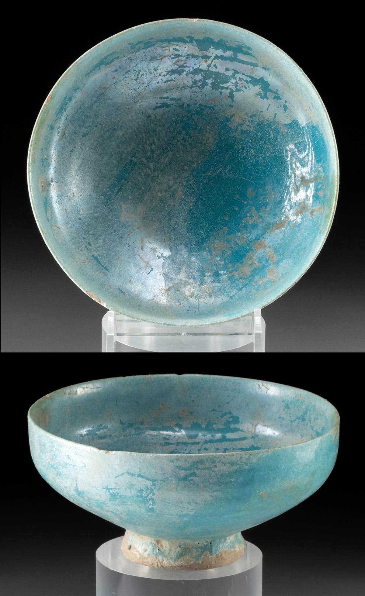10th C. Islamic Glazed Pottery Bowl (1 of 4)