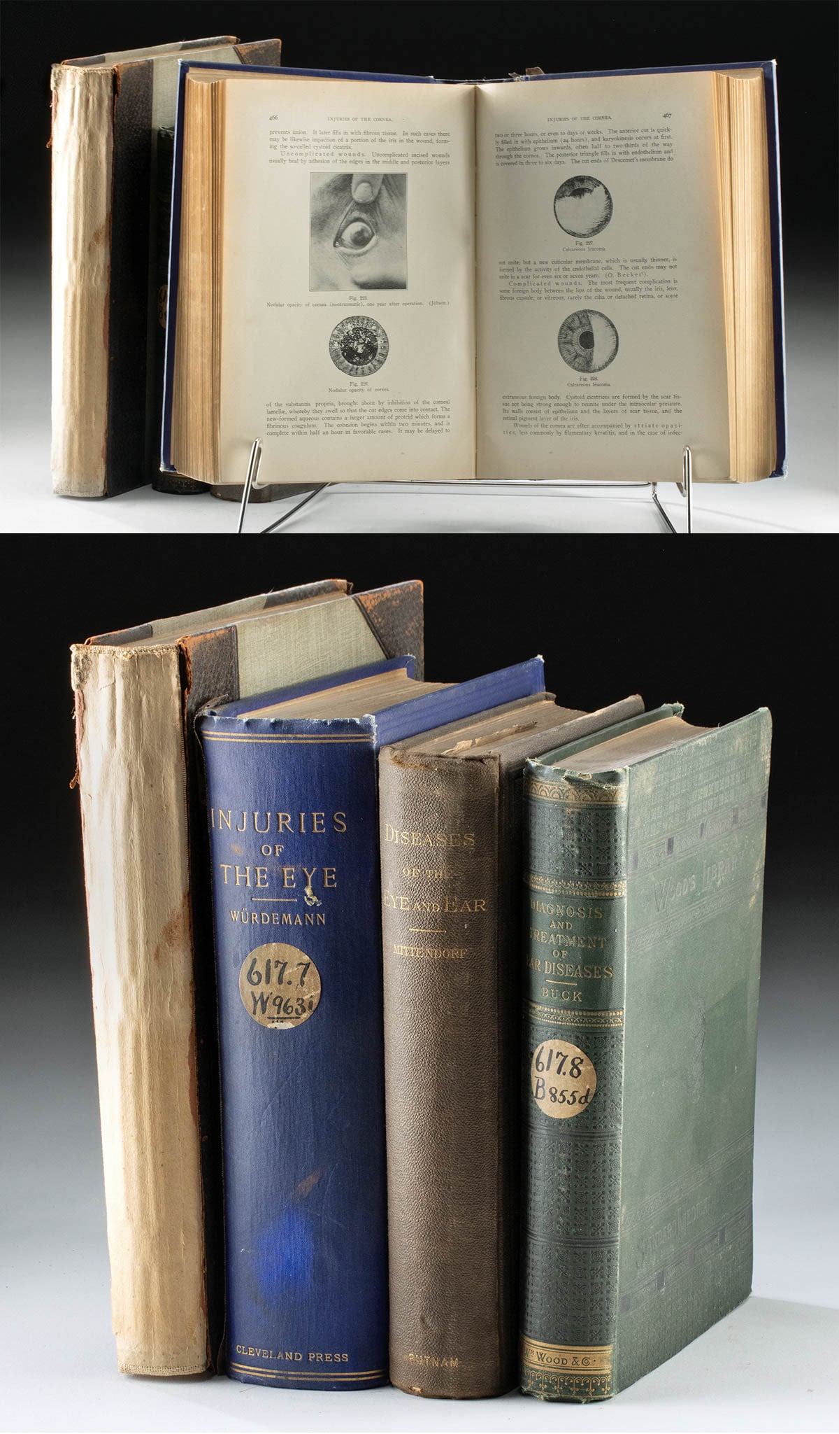 19-20th C. Medical Books - Ear and Eye Diseases (4) (1 of 3)