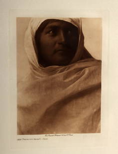 Edward Curtis Photogravure "Tapa - Taos" (1905): Edward Sheriff Curtis (American, 1868-1952). "Tapa, Antelope Water, Taos," photogravure, 1905. Edition 201 of 228. Title, artist's name, date, and edition number printed below image. Artist's watermar