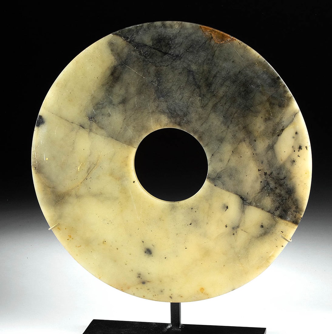 Large / Early Chinese Serpentine Bi Disc (1 of 3)