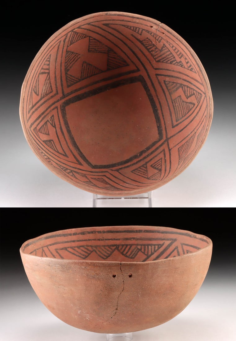 Prehistoric Anasazi Puerco Black on Red Bowl (1 of 4)