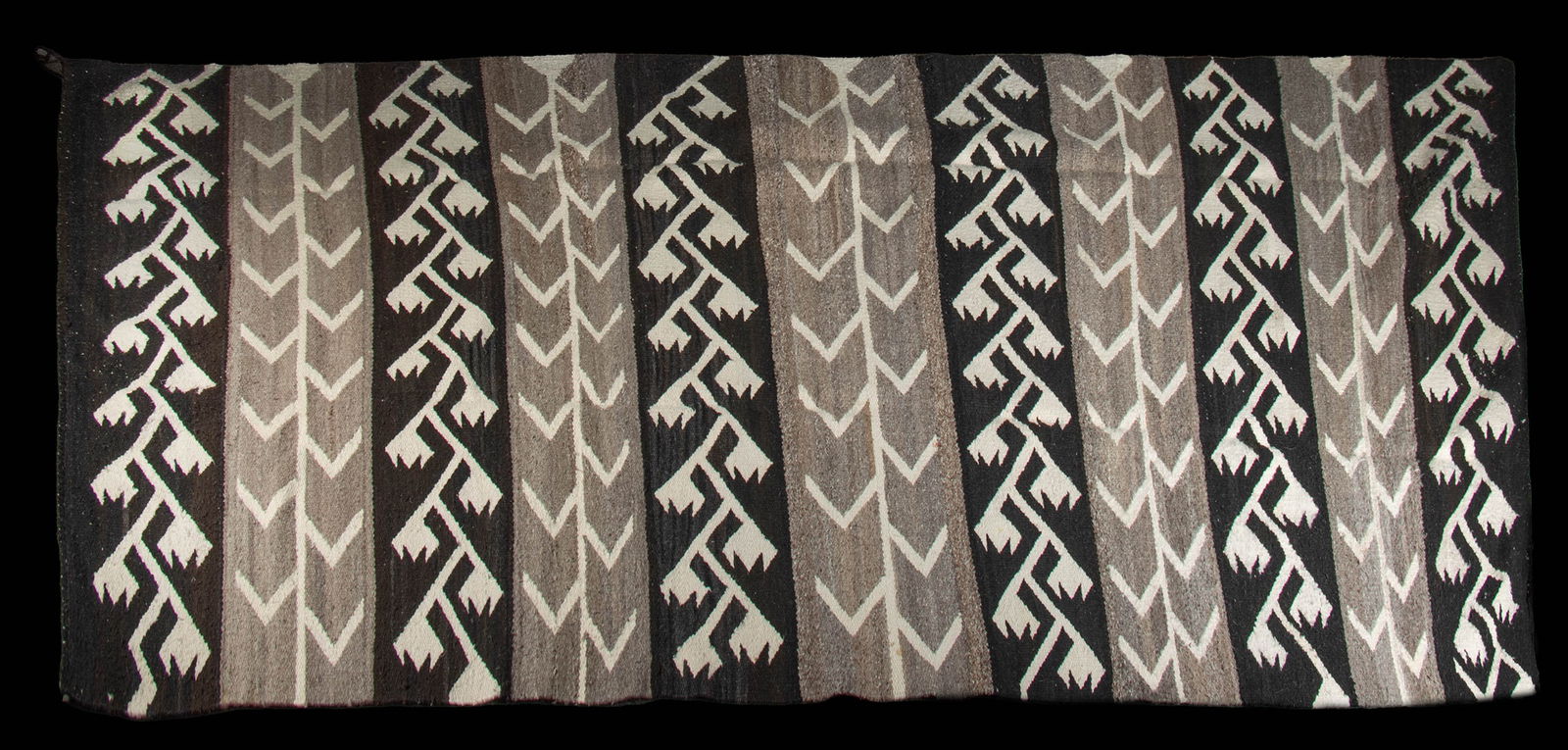 Large Mexican Wool Rug w/ Cornstalk Motif (1 of 2)