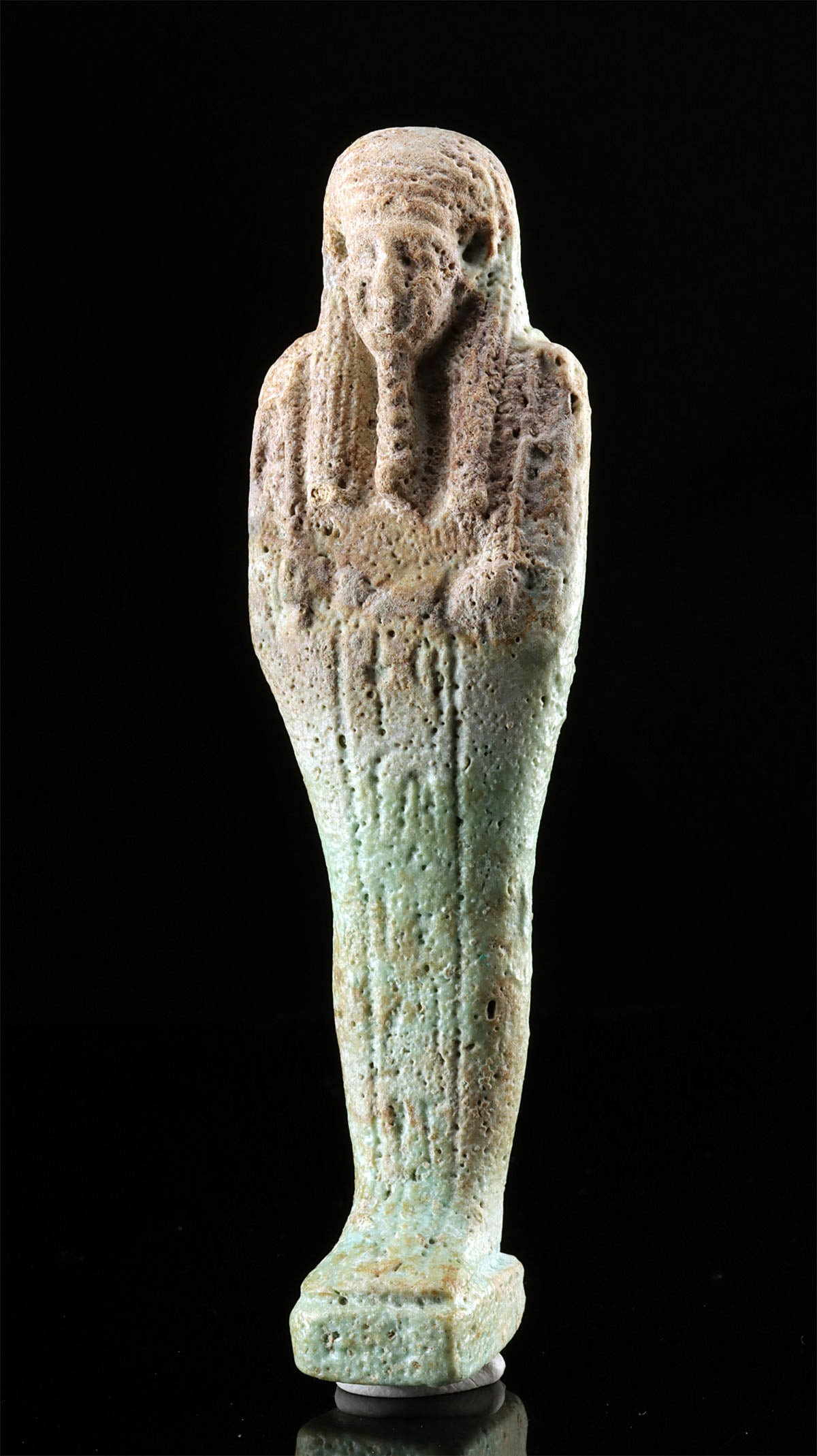 Egyptian Late Dynastic Period Faience Ushabti (1 of 3)